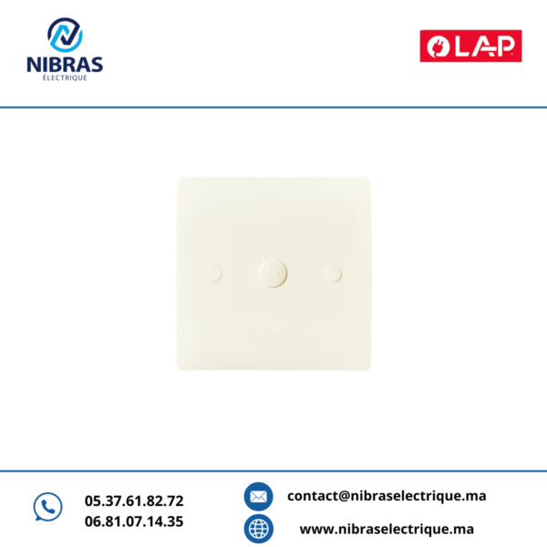 SORTIE DE FIL SIMPLE AVEC BOUCHONS ORIENT MARFIL