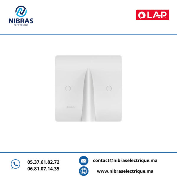 SORTIE DE FIL VERTICAL AVEC SERRE CÂBLE BLANC