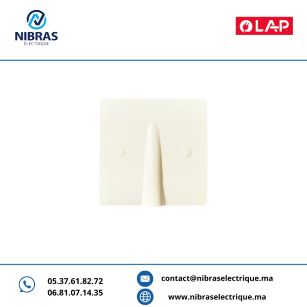 SORTIE DE FIL VERTICAL AVEC SERRE CÂBLE MARFIL