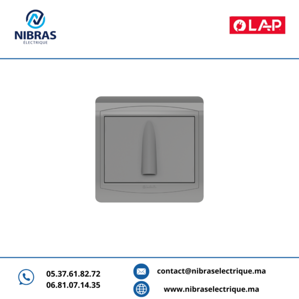 SORTIE DE FIL VERTICALE SERRE CABLE GRIS CLAIR