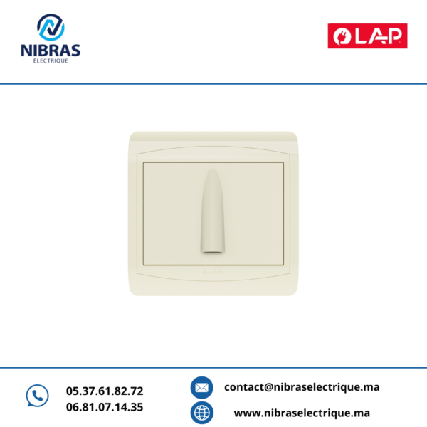 SORTIE DE FIL VERTICALE SERRE CABLE MARFIL