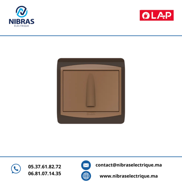 SORTIE DE FIL VERTICALE SERRE CABLE MARRON