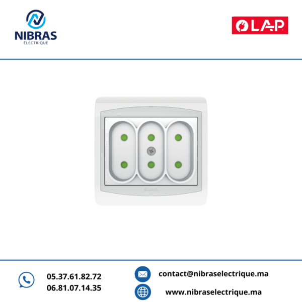 TRIPLE PRISE 2P GALAXY BLANC