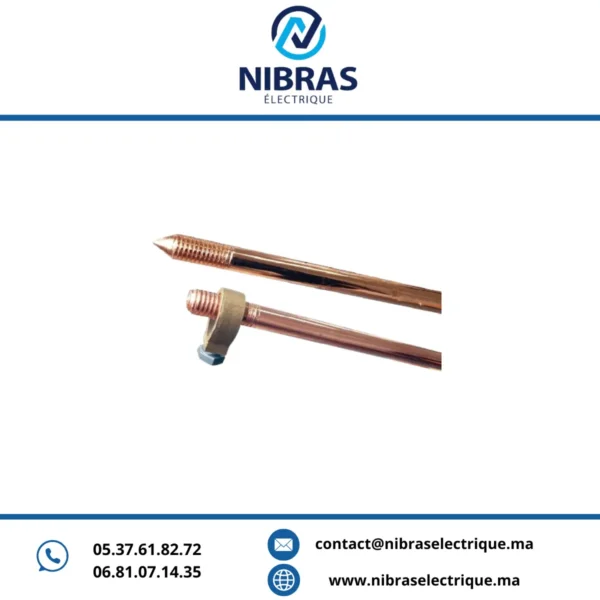 PIQUET DE TERRE 1.2ML 5/8X1000 MM COSSE INCLUS