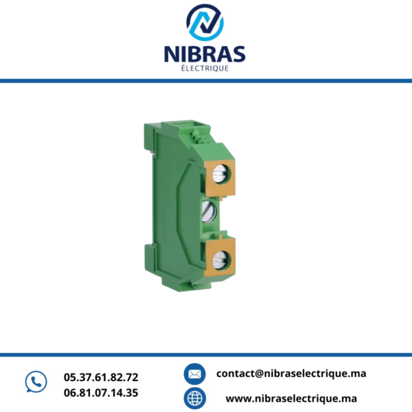 BORNE S/R VERT JAUNE 16MM