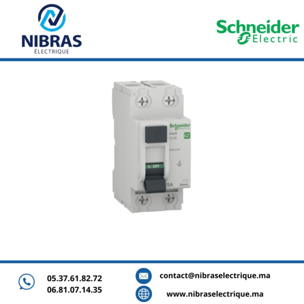 INTER. DIFF. EASY9 XP2P AC 25A 30MA SCHNEIDER