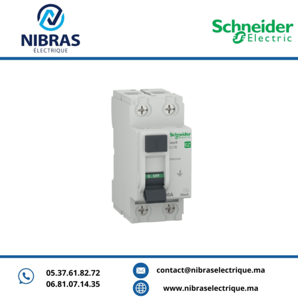 INTER.DIFF. 2P-40A-30MA EASY9 RCCB SCHNEIDER