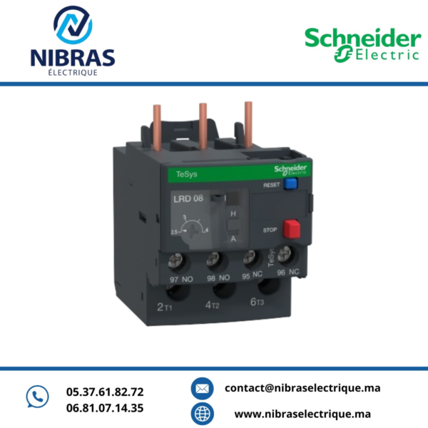 RELAIS AVEC PROTECTION THERMIQUE 2.5-4A SCHNEIDER