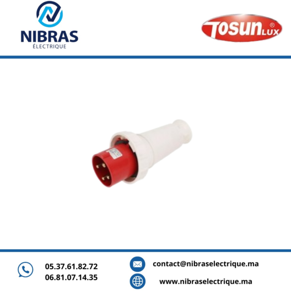 FICHE INDUSTRIEL MAL 3P+T ACCROCHE TS-034 63A TOSUN