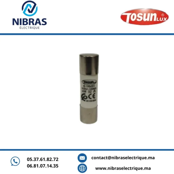 FUSIBLE CARTOUCHE (AM) 14X51 16A TOSUN