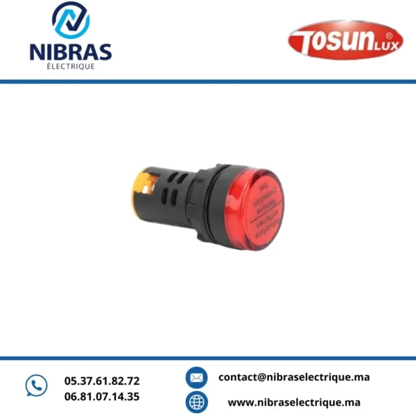 VOYANT LED AD 22-22 240V ROUGE TOSUN