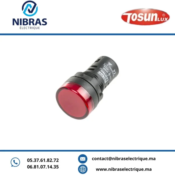 VOYANT LED AD 22-22 24V ROUGE TOSUN