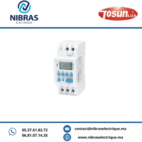 HORLOGE PROGRAMMABLE HEBDOMADAIRE THC15A TOSUN