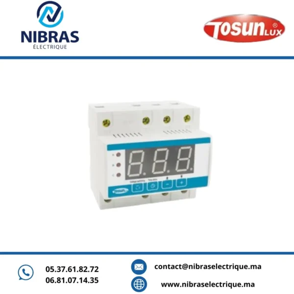 RELAIS TDP-3 3P 40A CONTROLE MAX ET MIN DE TENSION TOSUN