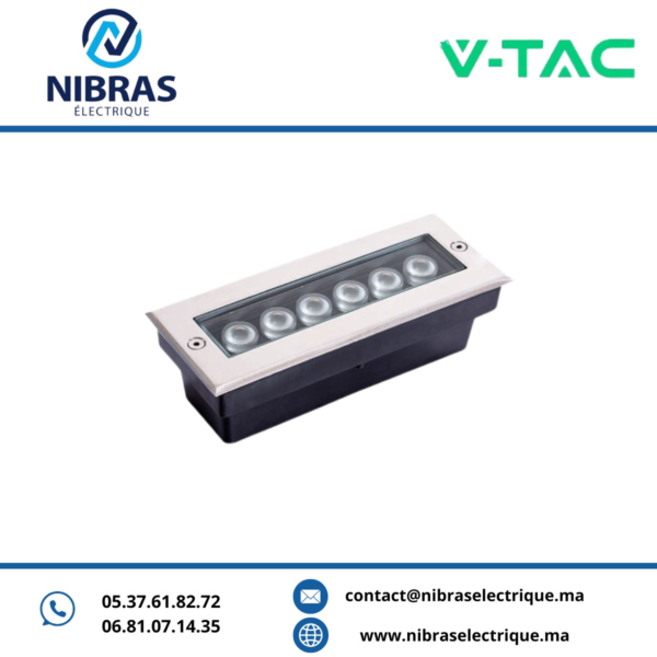 V-TAC SPOT SOL 5*1W 3000K IP67 200*80*H60mm