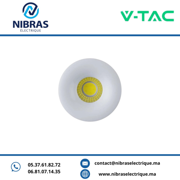 V-TAC SPOT NICHE 3W ROND BLUE