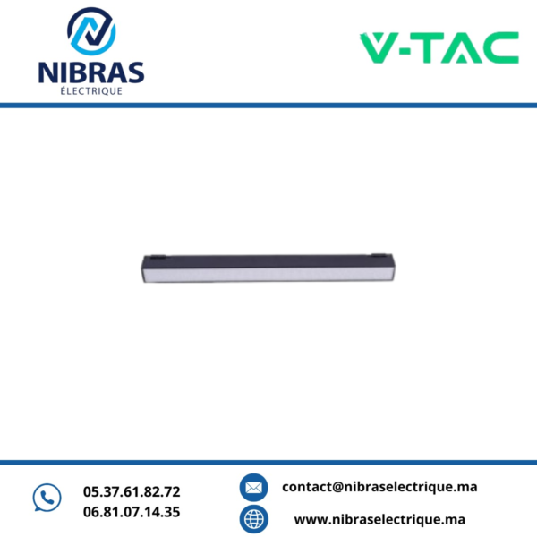 V-TAC MAGNETIC SLIM LINEAR LIGHT 12W 3000K BLACK
