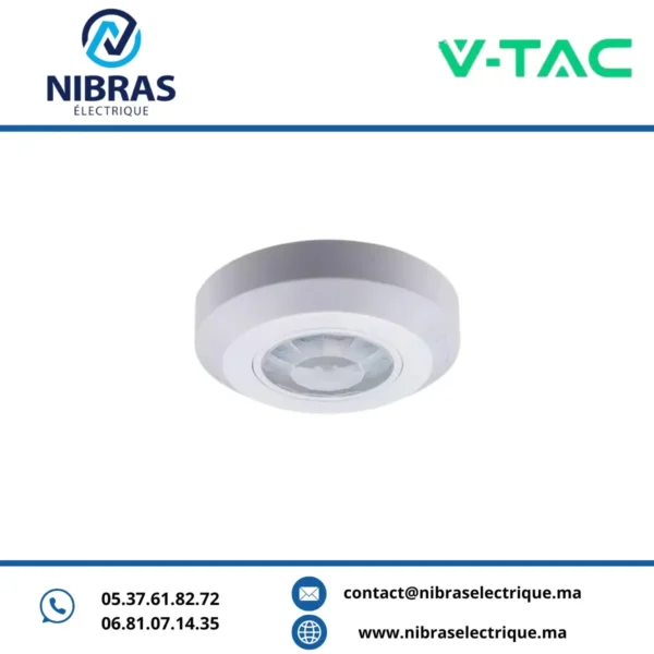 V-TAC DETECTEUR DE MOUVEMENT APPARENT 8M 200W