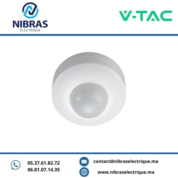 V-TAC DETECTEUR DE MOUVEMENT APPARENT 12M 300W