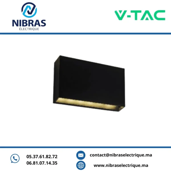 V-TAC APPLIQUE MURALE 8W 3000K IP65