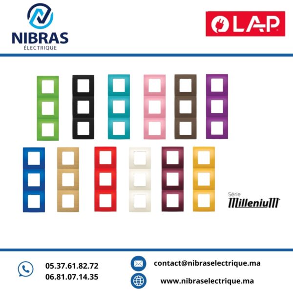 MULTICADRES 3 POSTES VERTICALE Millenium