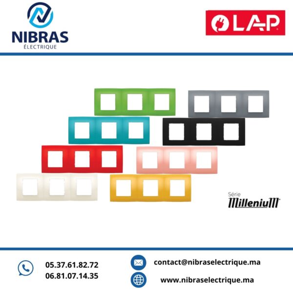 MULTICADRES 3 POSTES HORIZONTALE Millenium