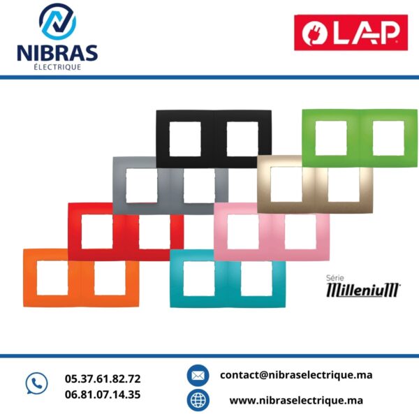 MULTICADRES 2 POSTES HORIZONTALE Millenium