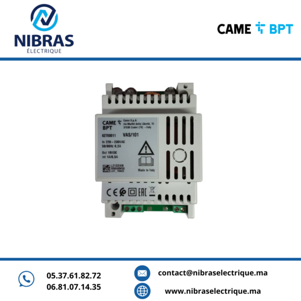 TRANSFORMATEUR ÉLECTRIQUE DE L'INTERPHONE BPT A/200R