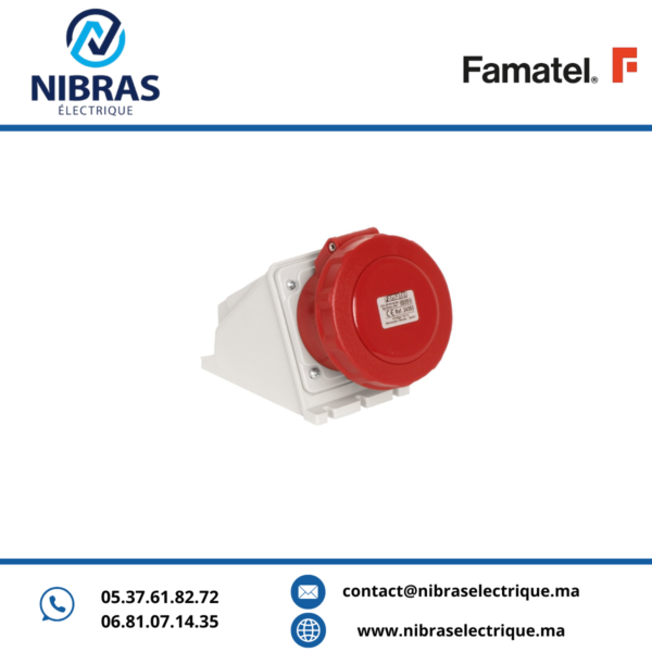 Famatel 32A 5 Pin 415V IP67 Surface Socket