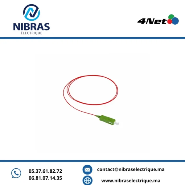 PIGTAIL MULTIMODE OM2 SIMPLEX SC/APC 0.9MM LONGUEUR 1,5 METRE,PVC,ORANGE