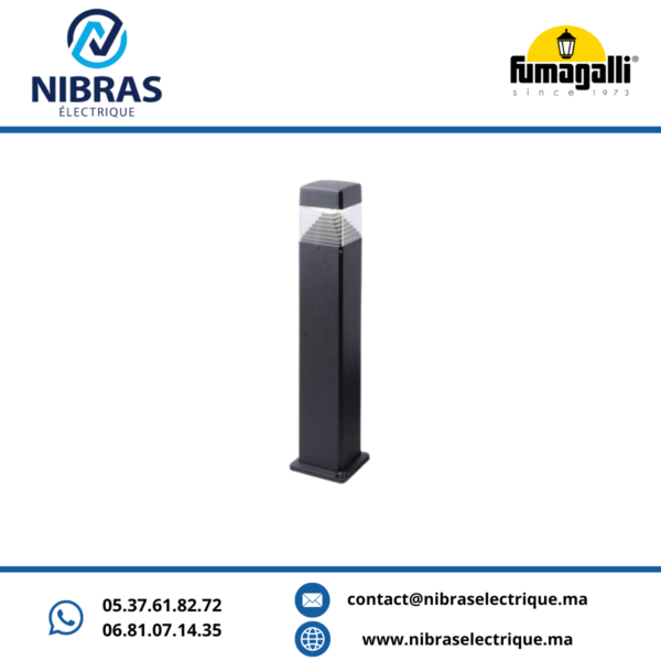 POTEAU JARDIN Fumagalli ESTER 800 NOIR 10W LED GX53 CCT: 3000K/4000K/6500K