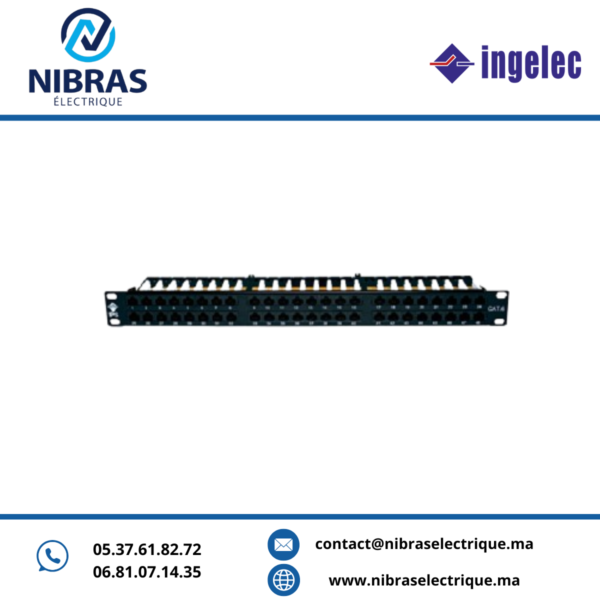 PANNEAUX DE BRASSAGE 48 MOD. CAT 6A HAUT. 1U FTP INGELEC