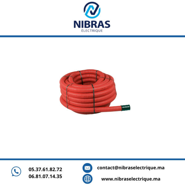 TUBE DOUBLE PAROI ROUGE 160 (50M)