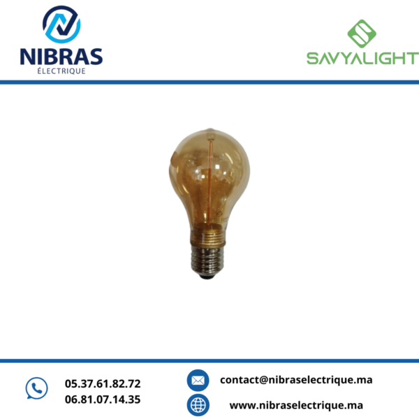 LAMPE FIL LED E27 2W AMB 1800K