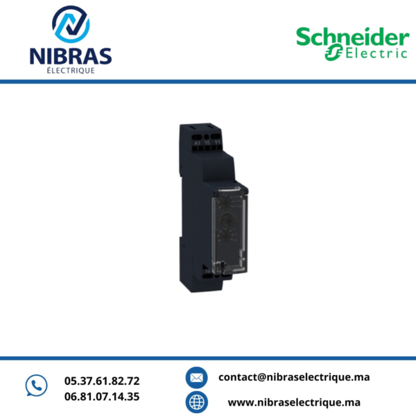 RELAIS Temporisé - 1OF - 1s à 100h RE17RMMW SCHNEIDER