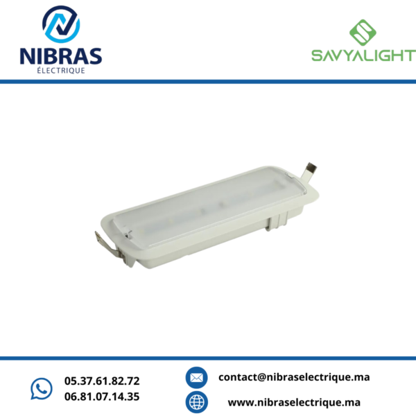 BLOC SECOUR LED 70LM SE-1917L BLANC