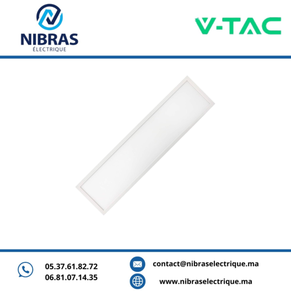 PANEL LED RETANGULAIRE ENCAS 120X30 6500k