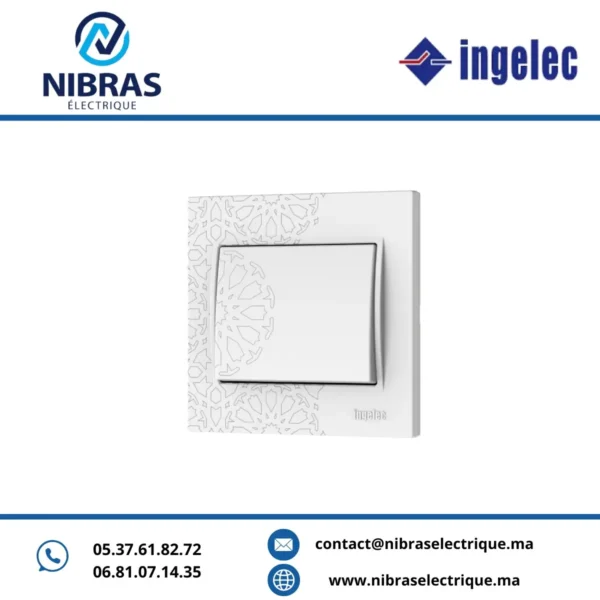 PLAQUE SIMPLE ROSACE ZELLIGE SAFIR ingelec
