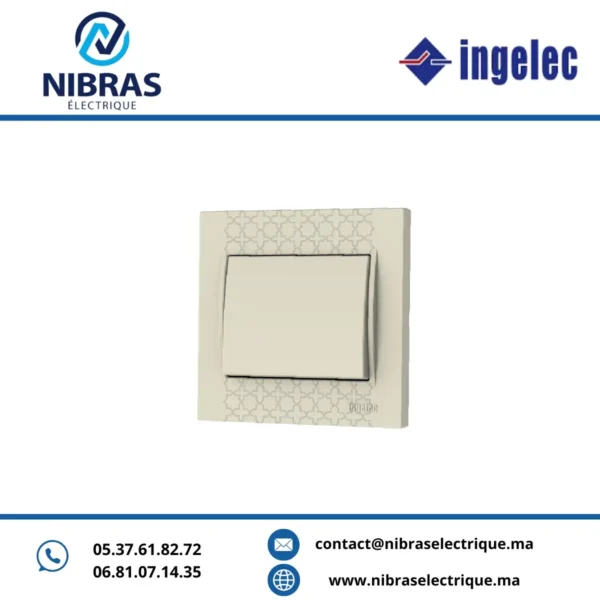 PLAQUE SIMPLE ROSACE ZELLIGE SAFIR ingelec