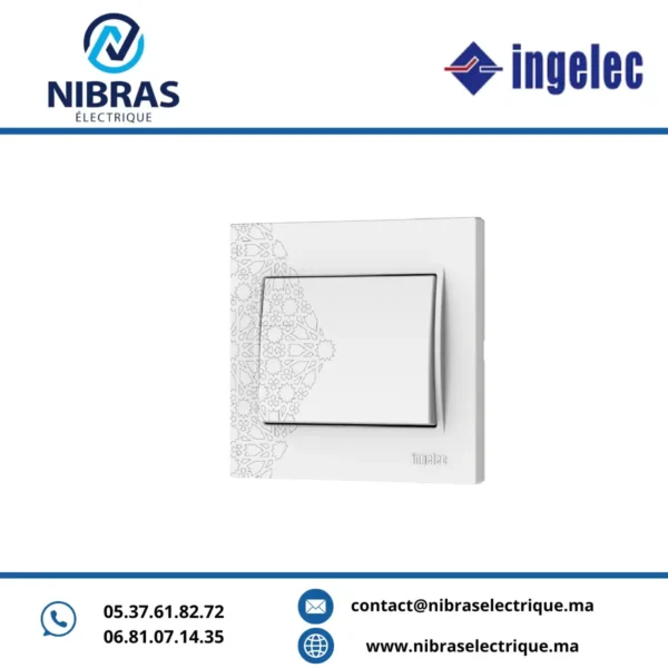 PLAQUE SIMPLE MOUCHARABIEH FLORAL SAFIR ingelec