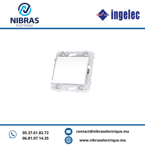 INTERRUPTEUR SIMPLE BLANC SAFIR ingelec